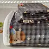Juego de sábanas de terciopelo de leche, tres piezas, forrado de felpa, engrosado para abrigar, suave y cómodo para otoño e invierno, con un estampado fresco y elegante estilo ins