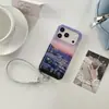 Dibujo a Línea de Vista al Mar Nocturno Adecuado para Iphone17Promax Apple 16/15Pro Correa Colgante 17 Funda de Teléfono