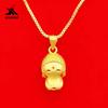 Colgante de Buda con cara sonriente bañado en oro y latón, joyería de imitación de oro, comercio electrónico, suministro de joyería para damas, fabricantes de joyas colgantes al por mayor