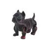 Juguete Impreso en 3D Transfronterizo Animal Realista Bulldog Artesanías de Plástico Creativas Adornos Regalos para Niños Venta al por Mayor