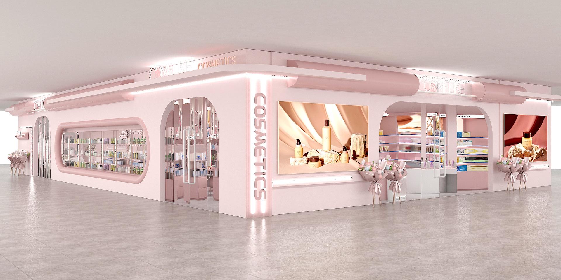 整店输出 化妆品 货架展示柜001