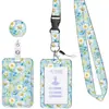 Cordón para Tarjeta de Documento UV con Hebilla de Tirar Retráctil Popular Estampada, Insignia Fácil de Colocar, Portatarjetas Transfronterizo con Varias Hebillas de Tirar Fáciles