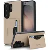 Funda adecuada para teléfono Samsung S26Ultra, funda trasera con soporte para tarjetas Galaxy S25Plus, funda protectora de cuero
