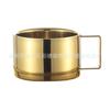 Conjunto de Xícara de Café e Pires Conjunto de Aço Inoxidável Criativa Copo de Café Estilo Europeu 304 Aço Inoxidável Xícara de Chá Simples