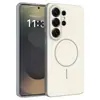 Aplicable Transfronterizo para Galaxy S25Edge Funda para Teléfono con Sensación de Piel Anti-Caídas con Succión Magnética y Cubierta Protectora con Agujero de Precisión para S26Ultra