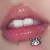Caranguejo Pequeno Lábio Unha Personalizado Novo Estilo Ornamento de Lábio Osso da Orelha Unha 1.2 Espessura Piercing Interno Espiral Joia Comércio Exterior temu Venda Quente