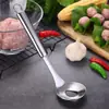 Cuchara para albóndigas de acero inoxidable 304, Fabricador manual de albóndigas para el hogar, Cucharón para bolas de pescado, Herramienta para formar albóndigas