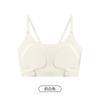 6836 Sujetador Cruzado de Látex para Mujer, Minimiza Busto Grande, Adelgazante, Pecho Plano, Camisola Deportiva a Prueba de Impactos