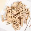 Pinzas Pequeñas de Madera de 3.5 cm Pinzas para Fotos DIY Decoración de Pared de Fotos Artesanía de Madera para Muebles