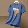 Comercio Exterior Verano Nuevo Camiseta de Malla de Seda de Hielo de Secado Rápido para Hombre Manga Corta Malla Fina Cómoda y Transpirable Talla Grande Suelta t