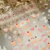 Elemento de Punto Elástico Pegatinas Navideñas para Uñas Ts4217 Guantes Estéreo Lindos Pegatinas para Uñas de Lazo Corazón