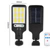 Nueva farola solar transfronteriza, luz de jardín con inducción corporal humana y control remoto, luz de pared LED, luz de jardín impermeable para exteriores
