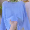Cardigã de malha com gola redonda e detalhes vazados de lã para o verão, proteção solar para mulheres, estilo coreano casual chique, manga longa, peça externa fina