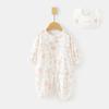 Roupa de Body de Algodão Gelo Oxigênio para Bebê Manga Longa Roupa de Verão Fina para Escalar Bebê Roupa de Ar Condicionado para Bebê Entrega Hayi Bieb