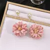 Pendientes Súper de Hada con Borlas Florales, Pendientes Frescos y Elegantes Estilo Bosque, Pendientes de Nicho de Gama Alta al por Mayor para Mujeres