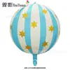 Globos Impresos 4D de 22 Pulgadas para Decoración de Fiesta de Cumpleaños, Globos de Papel de Aluminio para Decoración de Celebración, Decoración de Fondo para Banquetes, Bolas de Papel de Aluminio