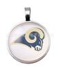 Venta caliente transfronteriza, collar con colgante del equipo de rugby de la NFL32 de EE. UU., Los Angeles Rams, al por mayor.