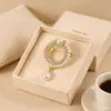 Broche de tulipa de diamante completo feminino flor corpete casaco casaco pin terno acessórios lenço de seda fivela pin liga pin