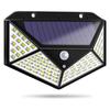 Venda quente transfronteiriça quatro lados 100LED lâmpada solar lâmpada de indução de corpo humano lâmpada de parede externa à prova d'água lâmpada de escada lâmpada de rua