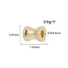 Accesorios para Collares Chapados en Oro Cobre de Alta Retención de Color Espaciadores de Circonita Microincrustados Ruedas Espaciadoras Cuentas Pulsera de Cristal DIY