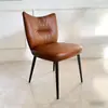 Silla de Comedor Estilo Italiano para Uso Doméstico, Lujo Ligero, Modelo de Diseñador Minimalista de Gama Alta, Silla para Mesa de Comedor, Nuevo Modelo 2026, Silla Tapizada de Hotel