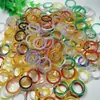 Horquilla antigua anillo prohibido bolsa de material hecho a mano diy anillo de ágata colorido anillo fino de ágata de 2~3 mm precio de fábrica al por mayor