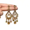 Pendientes de Borla Geométricos con Forma de Gota Estilo Palacio Francés con Diamantes, Lujo Ligero y Sensación de Alta Gama, Pendientes de Nicho Modernos y Elegantes