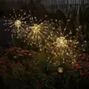 Lámpara de fuegos artificiales de diente de león solar Lámpara de ambiente para paisaje de patio exterior Lámpara decorativa para césped de jardín del hogar