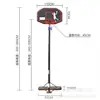 Novo suporte de basquete infantil para exterior suporte de basquete móvel para exterior suporte de basquete ajustável com elevação para adulto atacado