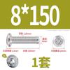 Tornillo de cabeza plana con bisel cruzado biselado de acero inoxidable 304, tornillo de bisel alargado para muebles M6