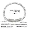 Pulsera de Cadena de Tenis Redonda de Zirconia de Acero Inoxidable de Oro de 18K Wanxing, Joyería que No se Desvanece, Regalo del Festival del Bote del Dragón