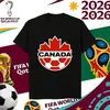 Camiseta Estampada con Logo de Equipo de la Copa del Mundo 2026 La Más Vendida en Amazon Casual de Manga Corta Talla Europea