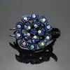 Presilha Grande Bico de Pato com Strass, Piranha Estilo Coreano, Presilha de Três Pontas, Piranha Feminina, Acessório de Cabelo, Elemento Floral