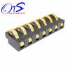 Suporte de bateria deslizante com espaçamento de 4,0, altura de 6,0 com pino de coluna, contato tipo shrapnel 1-10P banhado a ouro, conector de bateria 7p