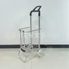 Carrinho de Compras Dobrável Portátil para Casa com Quatro Rodas e Grande Capacidade para Compras de Supermercado e Transporte de Bagagem Carrinho Multifuncional com Rodas Espessadas