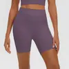 Spot Novas Calças de Yoga com Sensação de Pele Nu Women Cintura Alta Respirável Controle de Barriga Shorts Fitness Apertados Roupa Esportiva Calças de Yoga Três Quartos