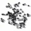 Tubo de posicionamiento de cierre de metal multicolor galvanizado transfronterizo, tubo en forma de U, cuenta abierta, accesorios para joyería de collar y pulsera hechos a mano para DIY
