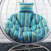 Cojín Grueso para Cesta Colgante, Cojín para Silla Colgante Tipo Nido de Pájaro de Ratán, Cojín Individual para Silla Colgante, Cojín Redondo para Mecedora Extraíble y Lavable