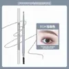 Lápiz de cejas ultra fino de doble punta: impermeable, a prueba de sudor, de larga duración, a prueba de manchas, fácil de aplicar, asequible y portátil