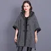 Otoño/Invierno 2025 Chaqueta de Punto Coreana Talla Grande Estilo Coreano con Botones de Cuerno Cárdigan Suéter Chal Cálido Estilo Coreano para Mujer