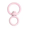 Llavero de aleación con hebilla redonda simple pintada, hebilla giratoria en forma de 8, anillo de conexión, material DTY para manualidades, venta al por mayor