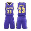 Conjunto de Uniforme de Baloncesto Jersey Kobe Bryant No. 24 Lakers Lebron James No. 23 Uniformes de Equipo Impresos para Niños, Hombres y Mujeres, de Secado Rápido
