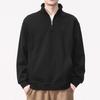 Sudadera Polo de Felpa Gruesa de Cuello Alto de Alta Gama para Hombre, Cremallera Parcial de Corte Holgado, Tendencia Otoño e Invierno 2026 para Hombre