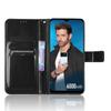 Funda para teléfono móvil ITEL P40 Funda de cuero con tapa y patrón Crazy Horse, con cordón para tarjetas, funda protectora
