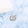 Zhen Rong deseo AliExpress Nuevo colgante de 12 piedras de nacimiento Europeo y Americano plateado plata S925 forma de corazón collar de diamantes completo mujeres