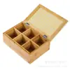 Caja de Té de Escritorio de Madera Almacenamiento de Bolsitas de Té Caja Ajustada Oficina Sala de Té Caja de Almacenamiento de Cápsulas Formato Caja de Madera