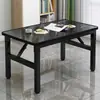 Mesa plegable, no requiere instalación, mesa plegable para montar puestos, mesa baja, mesa de comedor portátil, mesa pequeña rectangular