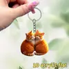 Novos ornamentos de carro de gatinho acrílico plano transfronteiriços para casais, pingente de decoração para casa