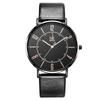 Reloj SHENGKE SHENGKE K8056 Esfera Doble Escala Simple Retro Movimiento de Cuarzo Resistente al Agua