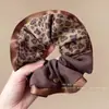 Scrunchie Patchwork Estampa de Leopardo para Mulheres 2026 Novo Elástico Alto Prendedor de Cabelo Rabo de Cavalo Coque Acessório de Cabelo Corda de Cabelo Acessório de Cabeça